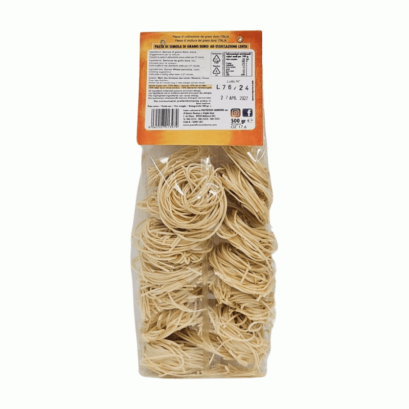 Pastificio Carbone Spaghetti Artigianali Prodotto Tipico 100% Made in Italy - immagine 3